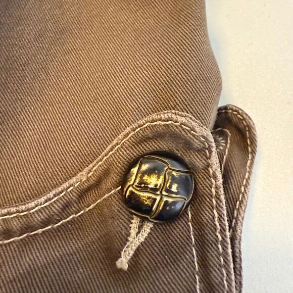 Nori Women’s Brown Cotton Peplum Style Blazer Size M - Picture 6 of 14